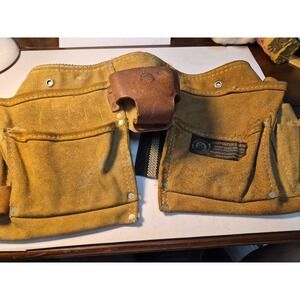 Carpenter Leather Apron Rooster Tough By Tradition P -499 -2 See Pictures READ